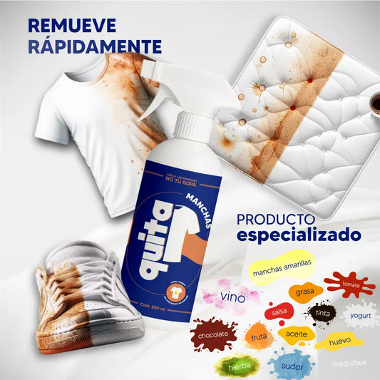 Compre 1 Llévate 2 - Quitamanchas de Tejidos 500ml MaxClean™